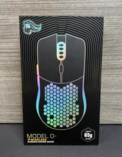 Glorious - Model O Minus Wireless Optical Honeycomb RGB Gaming Mouse - Matte -