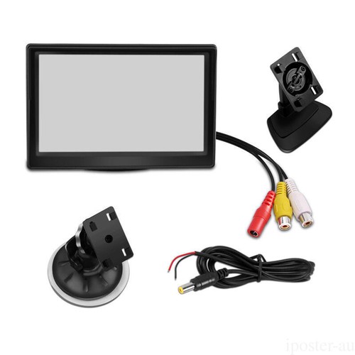 5" TFT LCD Monitor 2ch RCA connector HD 800*480 12V/24V Dual Brackets For Camera - Picture 21 of 21