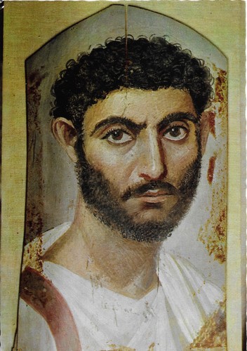 Postal (The Egyptian Museum, Cairo "Mummy portrait from Fayoum")
