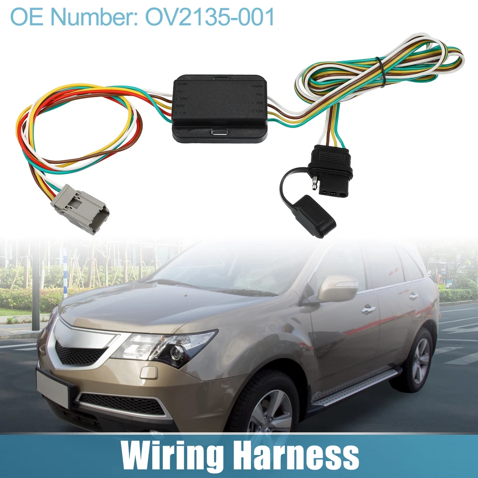 1 juego de arnés de cableado de remolque de 4 pines OV2135-001 para Honda Accord 1994-2002 Foto 2 de 4