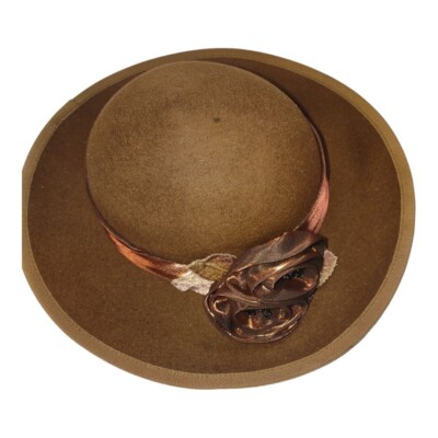 New York Toucan Collection Wool Felt Chocolate Brown Women display picture 1