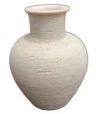 FLAVIA Montelupo Art Pottery Studio MCM Textured Vase 4x4x6.5" Made In Italy