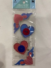 EK Success Jolee's Boutique By You Dimensional Stickers "Hearts w/Wings" Crafts
