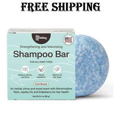 The Earthling Co. Shampoo Bar - Promote Hair Growth, Strengthen & Volumize All H