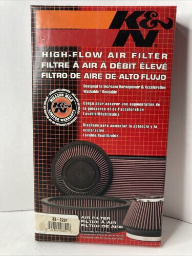 Filtro de aire de repuesto de alto flujo K&N 33-2201 lavable reutilizable NUEVO - Imagen 2 de 24