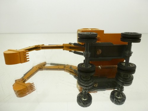 GESCHA ATLAS AB1302 BAGGER WHEELED EXCAVATOR - YELLOW 1:50 - GOOD COND. - 171 - Imagen 5 de 6