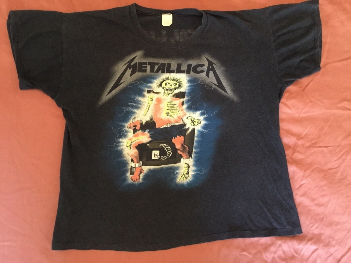 METALLICA Vintage KILL 'EM ALL U.S. Tour '85 Original T-Shirt Sz L
