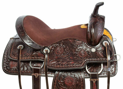 Selle Western ASHMIRA SADDLERY Pour Course De Baril – Cuir Véritable – Tailles 10 à 18 Pouces