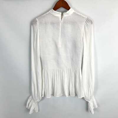 mock neck peplum top
