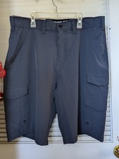 New Iron Co Men s Stretch Hybrid Cargo Short Size 34 Graystone Lightweight NWT
