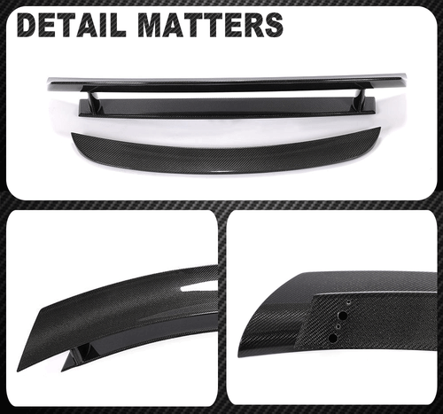 For Porsche Cayman 987 Coupe 05-12 Real REAL Carbon Rear Trunk Spoiler Wing Lip - Picture 12 of 12