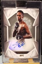 💥2020Topps UFC Striking Signatures SP11/25 Israel Adesanya PARALLEL AUTO CARD❗