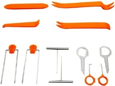 Plastic Trim Removal Pry Tool Set for Car Radio Panel Door Dash Clip Fasteners