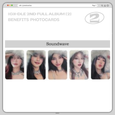 G)I-DLE 2nd Full Album [2] Super lady POB PRE-ORDER ALL WEB