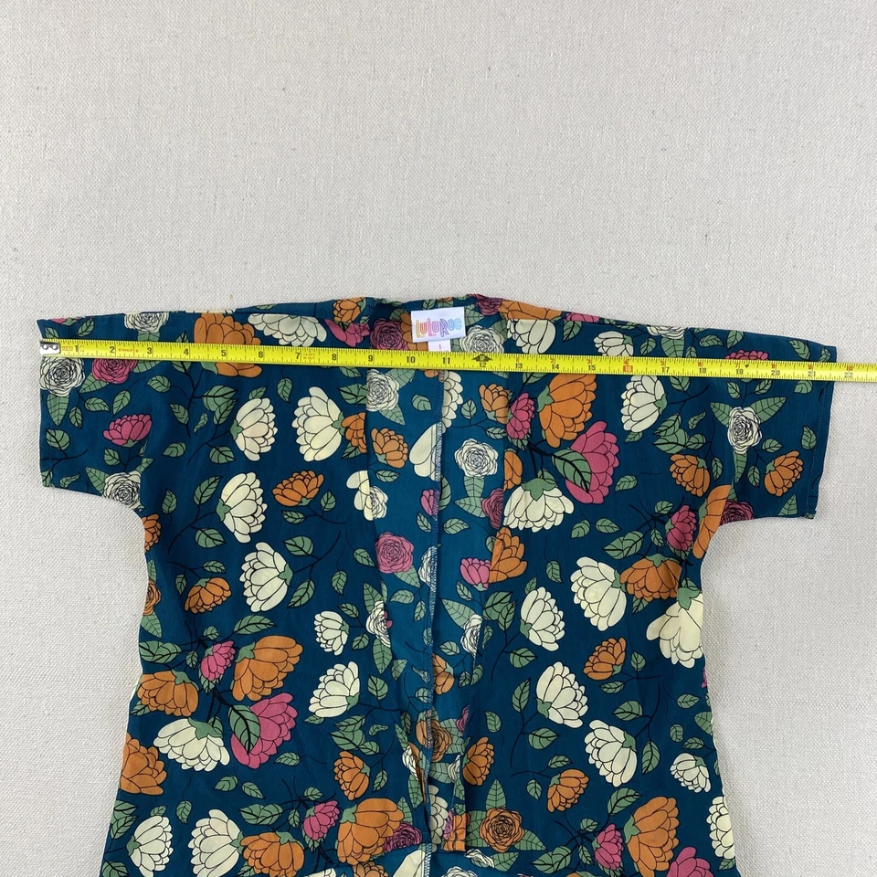 Lularoe девочек кимоно рубашка цветочный паттер размер 2T (1) зеленый многоцветный цветы  - Изображение 4 из 4
