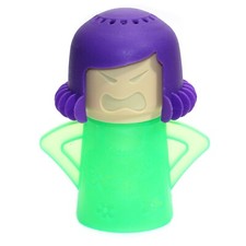 2X Angry Mama Microwave Oven Cleaner Steam Kitchen Cleaning Tool Purple Green
