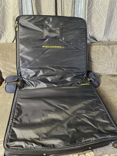 Vintage Polo Sport Ralph Lauren Rolling Garment Suit Case Navy Blue - Picture 14 of 24