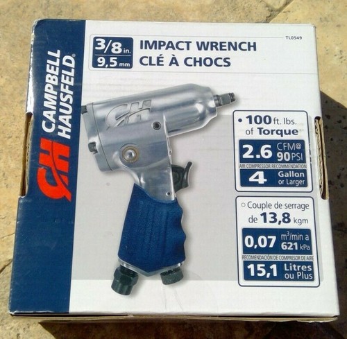 Air Impact Wrench 100 ft-lbs of Torque 