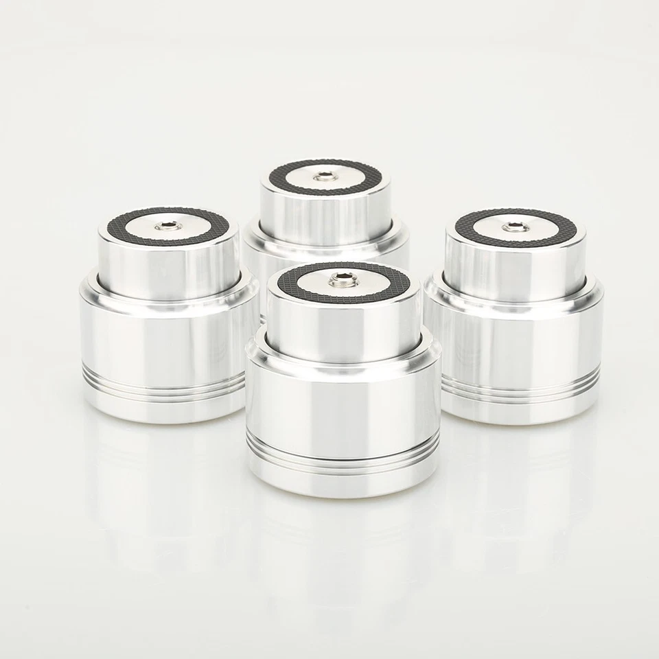 4x Aluminium Isolation Stand Füße Pad für Lautsprecher Verstärker Plattenspieler - Bild 1 von 4