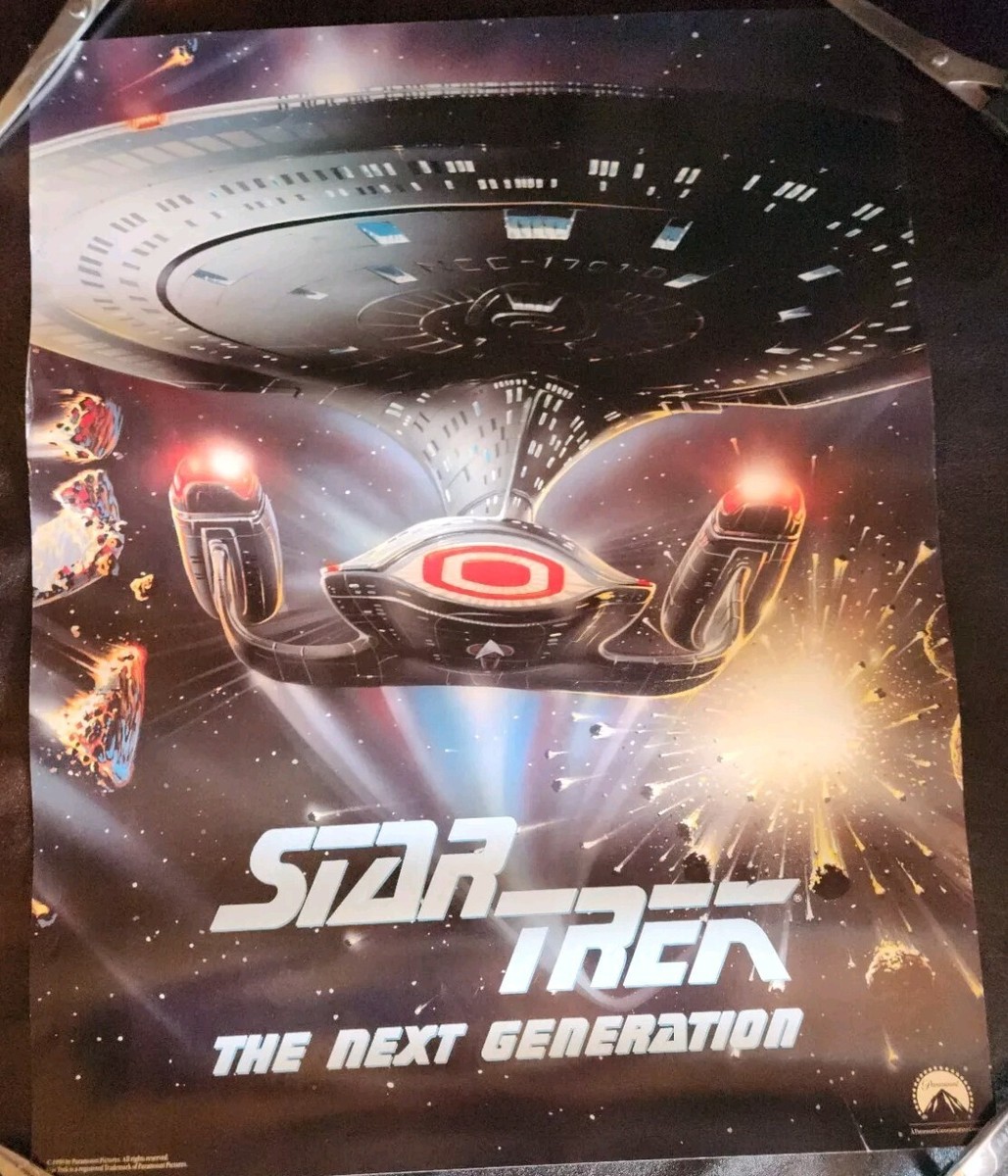1) Vintage/Hard-to-find 1990 Star Trek: The Next Generation Poster