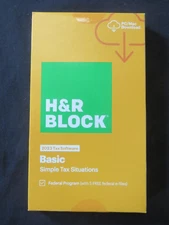 2023 H & R Block Basic Simple Tax Situations Software FAST AUTHENTIC DOWNLOAD
