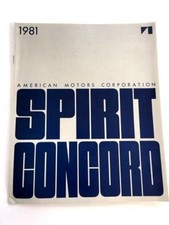 1981 Amc Spirit And Concord 16-page Original Car Sales Brochure Catalog 1981 Amc Spirit And Concord 16-page Original Car Sales Brochure Catalog
