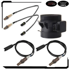 For 2001-2003 BMW 528i 2.8L 4pcs Oxygen o2 02 Sensor + Mass Airflow MAF Sensor