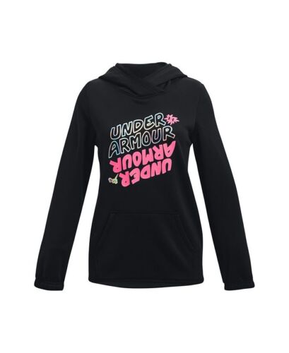 New Under Armour Big Girls Armour Fleece Branded Hoodie Choose Size MSRP $40