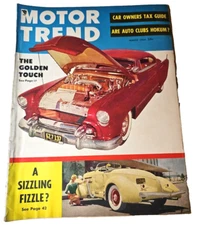 Motor Trend Magazine March 1954 The Golden Touch Sizzling Fizzle Car Owners Tax