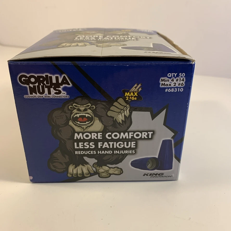 Gorilla Nuts Cushion Grip Wire Connectors #68310 Box of 50 - Image 2 of 4