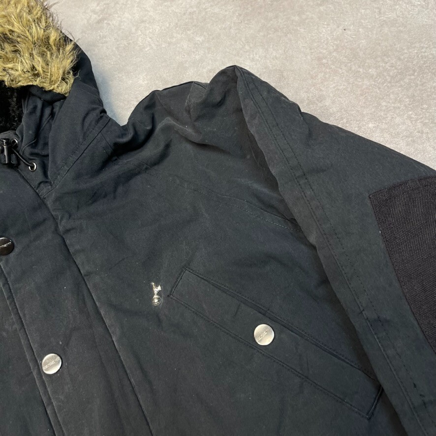 Carhartt Parka Jacket Mens Full Zip Workwear Puffer Coat, Black, Small image 4