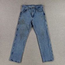 Vintage Rustler 30x30 Blue Jeans Faded Soft Broken In Denim Light Wash