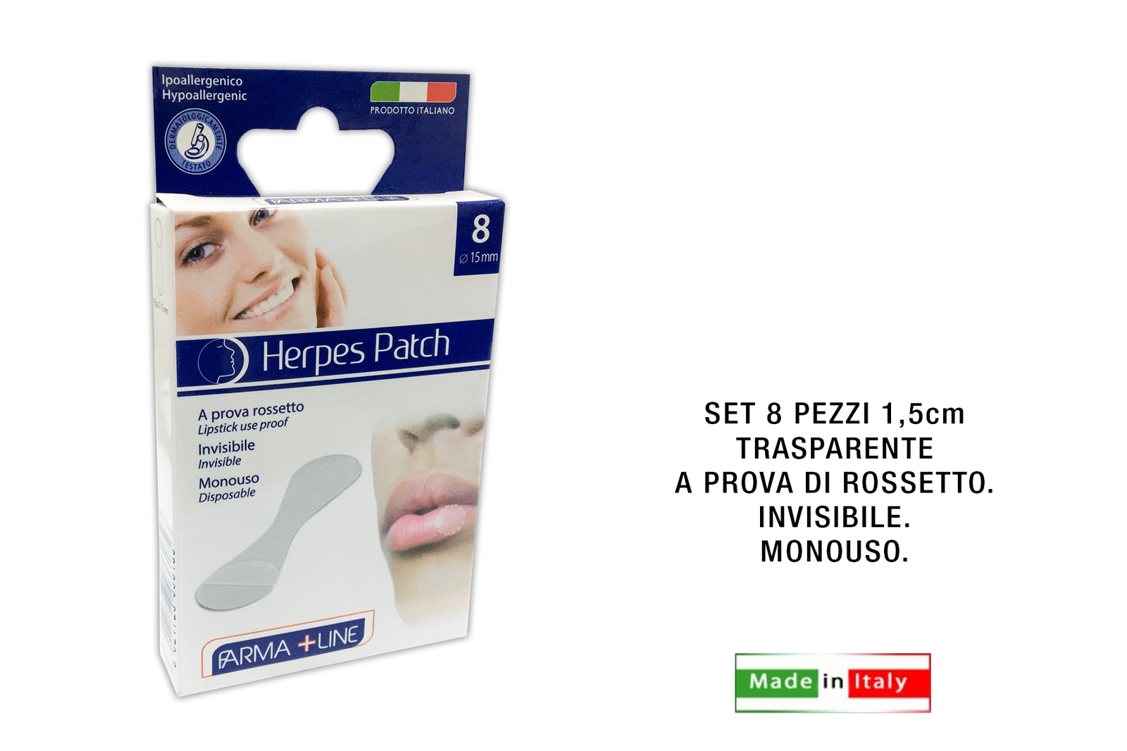 CEROTTI PER HERPES PATCH SET 8 PEZZI FARMALINE