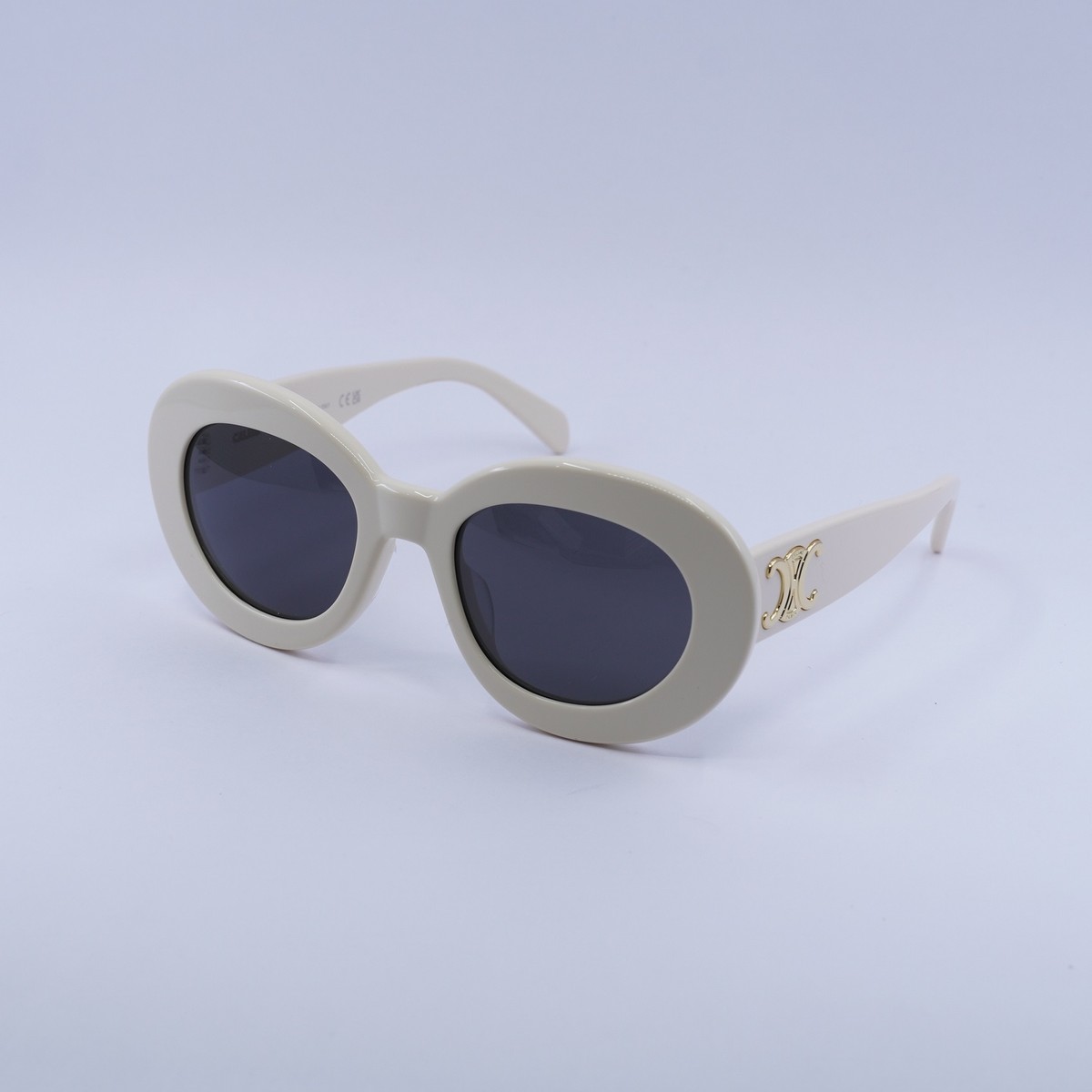 NEW!!! CELINE Sunglasses CL40312U 25A Authentic NEW CL40312U 25A ROUND IVORY WOMEN SUNGLASSES CELINE main image 3
