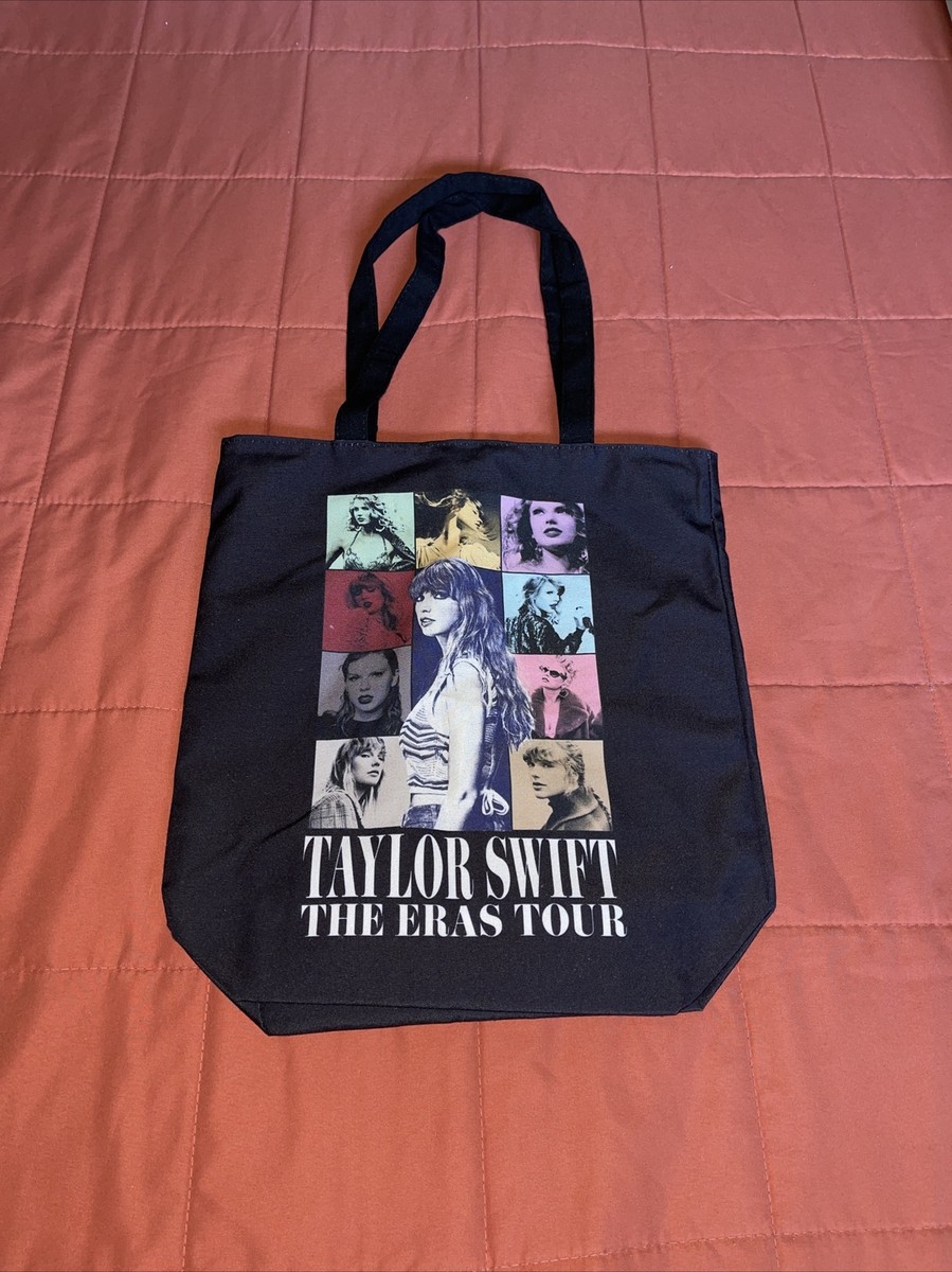 Taylor Swift The Eras Tour Tote Bag Black Official Merch New