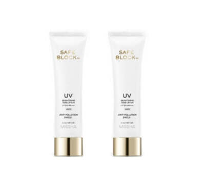 2 x MISSHA Safe Block Rx UV Brightening Tone Up Sun 50ml from Korea