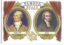 2022 Topps Allen & Ginter Baseball Famous Rivals Alexander Hamilton/Aaron Burr