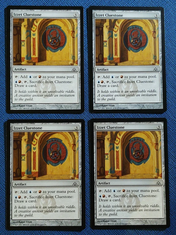 MTG 4x Izzet Cluestone x4 NM Dragon's Maze Magic Playset Pauper Artifact - Image 2 of 2