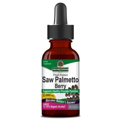 Nature's Answer Sägepalme Beere 2000mg 30ml Unterstützung gesunde Prostatafunktion