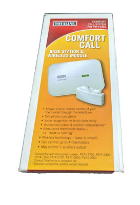 TOTALINE  P374-0433 COMFORT CALL SYSTEM BASE STATION AND WIRELESS MODULE 163688