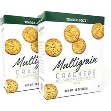 2 paquetes de galletas multigrano Trader Joe's de 10 oz cada paquete