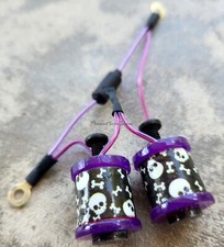 1" 8-32 Tattoo Machine Parts Coils 8 Wrap Purple Washers Skulls Bones Candy Purp