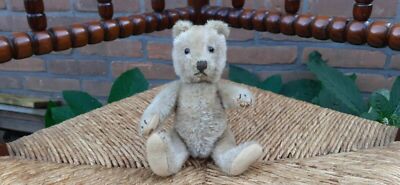 Antique 1940s Steiff Germany Teddy Bear 18 CM Mohair Glass Eyes