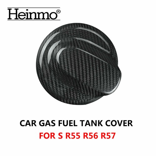 Rear Carbon Fiber Car Gas Fuel Tank Cap Cover For Cooper R55 R56 R57 JCW S - Picture 3 of 6
