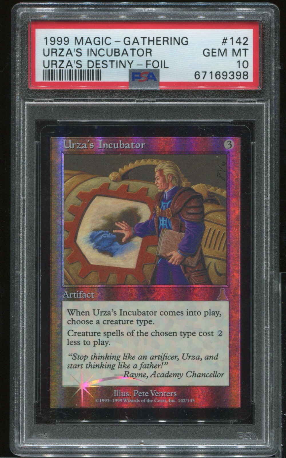 Urza's Incubator PSA 10 Foil Urza's Destiny MTG Magic Graded #3779