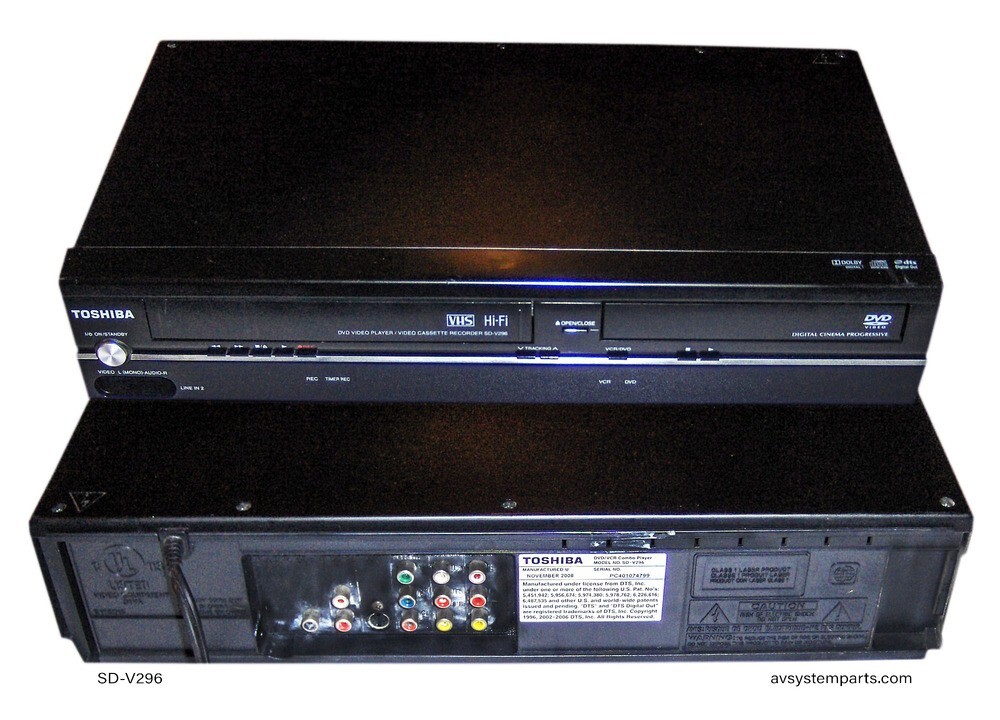 Toshiba SD-V296 DVD/VCR Video Recorder, Combo Player Progressive