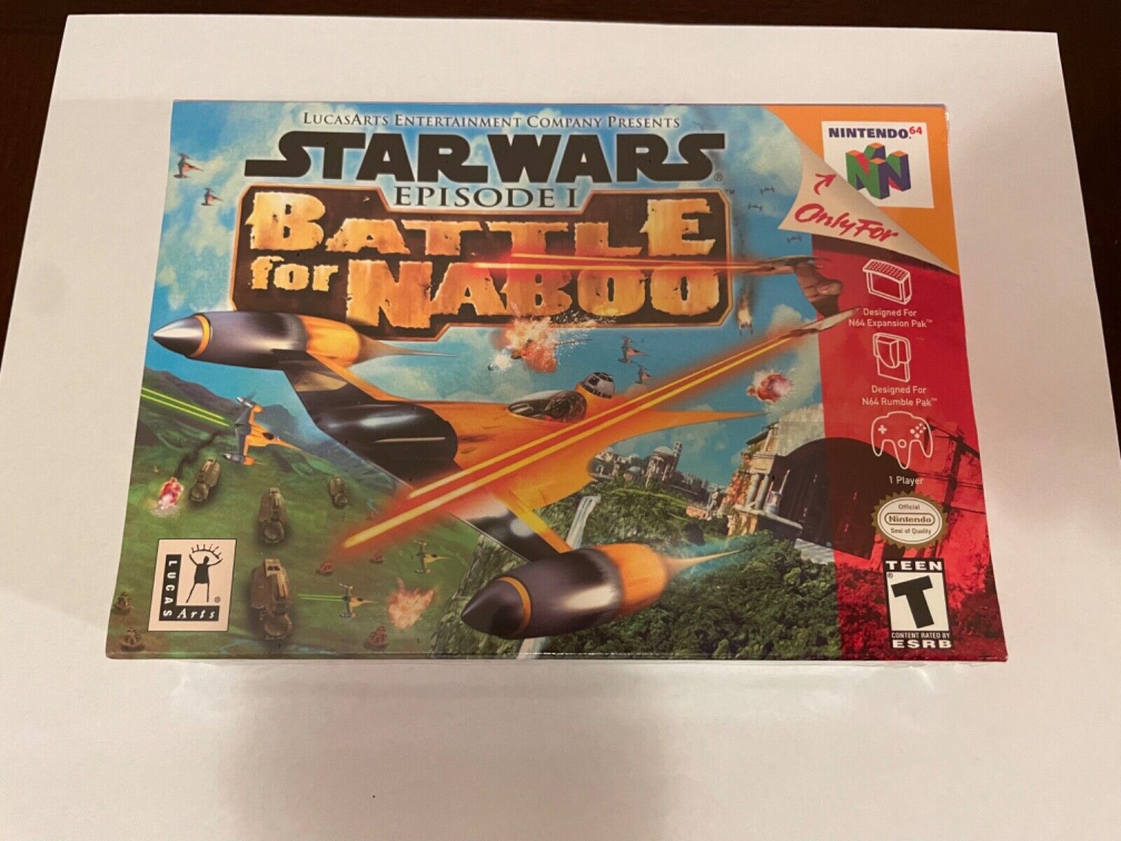 RARE Hasbro Star Wars Episode 1 Battle for Naboo 3d Action Board Game 1999  for sale online