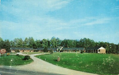 Postcard Web's Motel near Bowling Green Virginia AB7