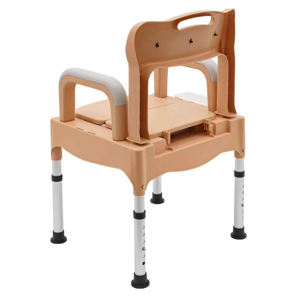 Heavy Duty Height Adjustable Commode Toilet Chair for Adults & Seniors - Image 3 of 4