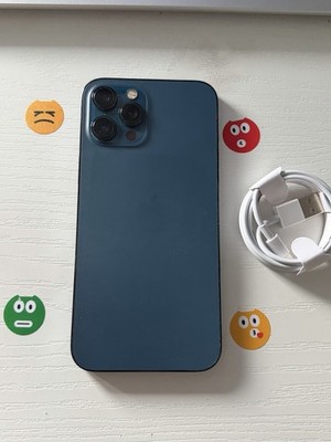 Apple iPhone 12 Pro Max - 128 GB Pacific Blue (Factory Unlocked) - Smartphone